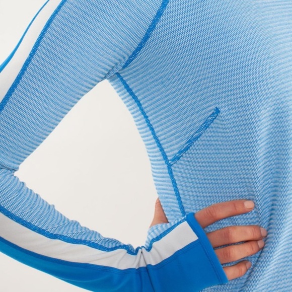 Lululemon Runder Under Long Sleeve
Mini Check Pique Beaming Blue Polar Cream - Picture 8 of 12